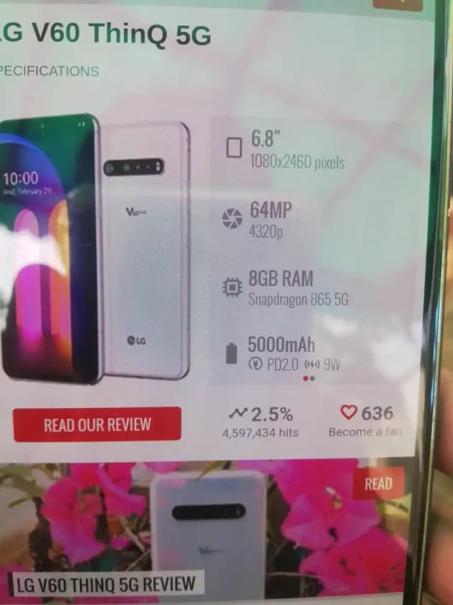 LG V60 ThinQ 5G