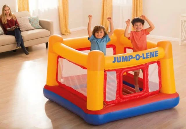 INTEX trampoline children's play jumping bed home folding 03020062817