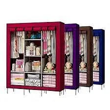 Foldable Wardrobe for Clothes|3 Door Portable Clothes Rack|03020062817