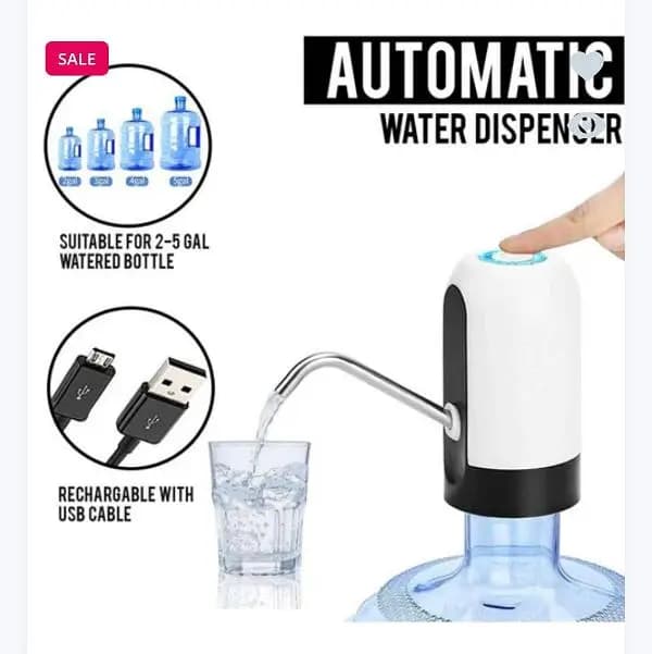 Electric Water Pump Dispenser with USB Auto Charging