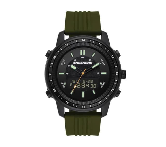 Skechers Men's Quartz Lightweight Analog Digital Watch