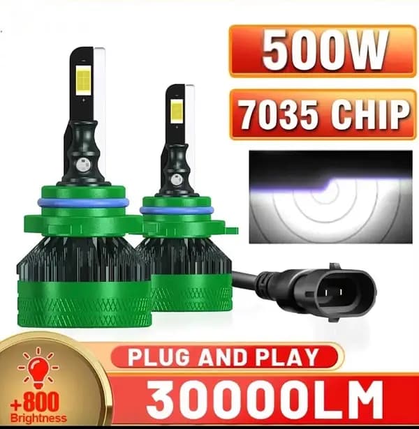 500 Watt H4 LED Headlights for cars and bikes