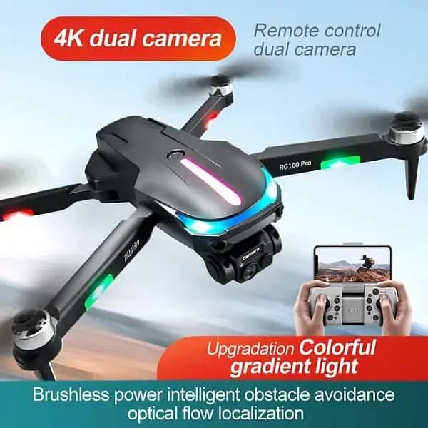 RG100Pro Brushless Motors Drones Foldable Camera Drone