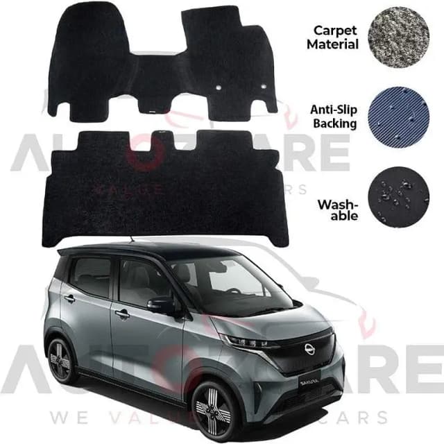 Nissan Sakura Genuine Fitting Carpet Floor Mat 2PCS - Model 2022-2025