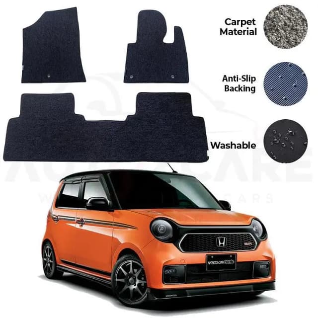 Honda N-Mugen Custom 3-Piece Carpet Floor Mats for Your Vehicle