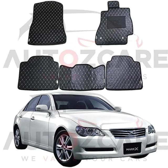 Toyota Mark X 7D Floor Mat ( Flat Style ) 5PCS - Model 2004-2009