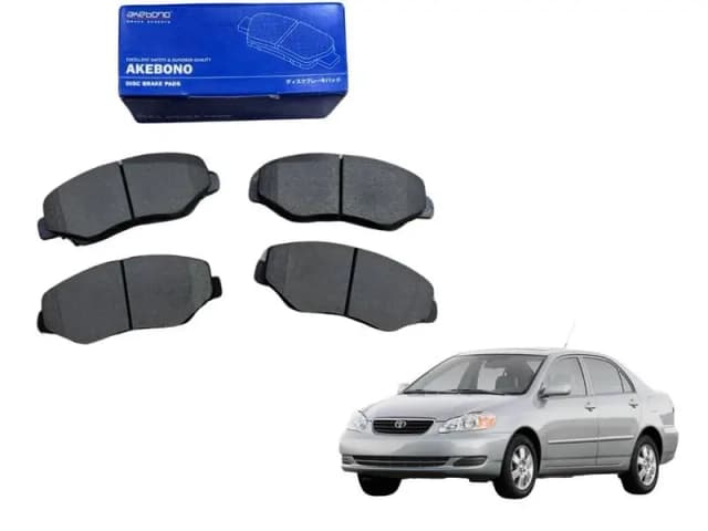 Akebono Japan AN-634WK Front Disc Brake Pads for Toyota Corolla 2002-2008