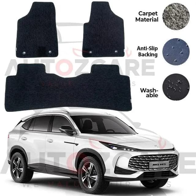 MG HS Genuine Fitting Carpet Floor Mat 3PCS - Model 2020-2025