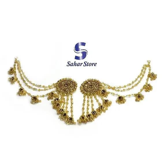 Vintage Drop Earrings for Women - Round Ethnic Design in Zinc Alloy, Perfect for Weddings and Daily Wear - Model egfrpdb5l-1