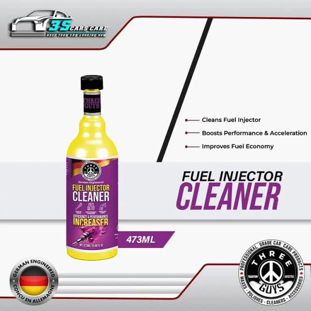 THREE GUYS Fuel Injector Cleaner 473ml | Enhance Engine Efficiency and Performance | German Engineered | Petrol System Cleaner