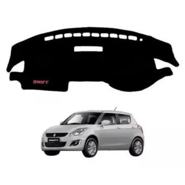 Black Dashboard Cover Carpet Mat for Suzuki Swift Models