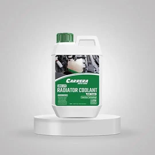 Carrera Super Long Life Radiator Coolant (1 Litre, Green) - Heavy Duty Anti-Rust and Anti-Freeze Car Coolant