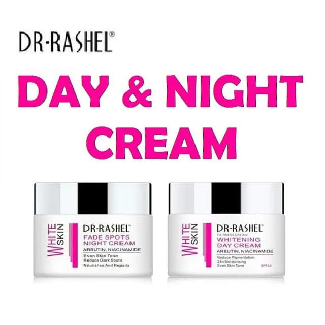 Dr Rashel DRL-1435 Day Cream and DRL-1436 Night Cream for Spot Repair and Skin Tone Evenness
