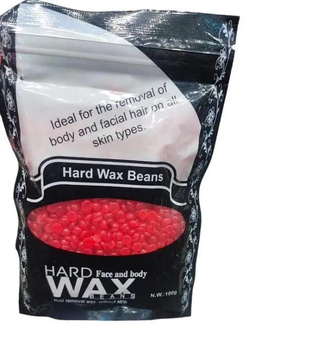 Painless Hair Removal Hard Wax Beans for All Skin Types - 100g Wax Beads for Face, Body, and Legs