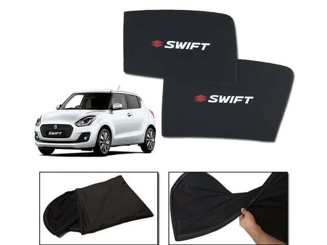 2022-2023 Suzuki Swift Sun Shades - 4 Pack with Logo, Heat Resistant and Foldable