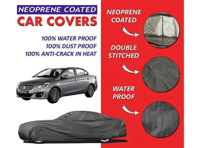 Suzuki Ciaz Top Cover (2017-2020) - Neoprene Coated, Waterproof, Ultra Thin and Soft