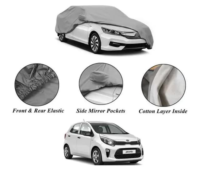 Kia Picanto 2019-2020 Car Top Cover with Non Woven Outer Layer and Cotton Inner Layer