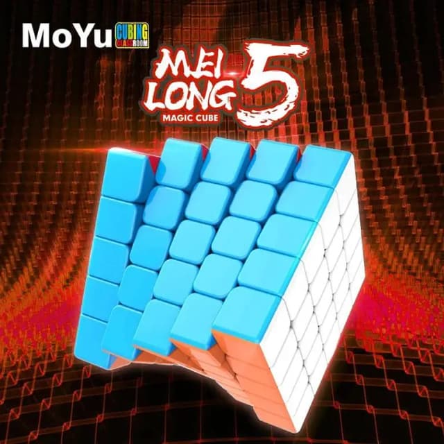 Moyu Meilong 5x5 Cube - Stickerless Puzzle for Speedcubing, Enhances Memory and Creativity, Suitable for All Ages