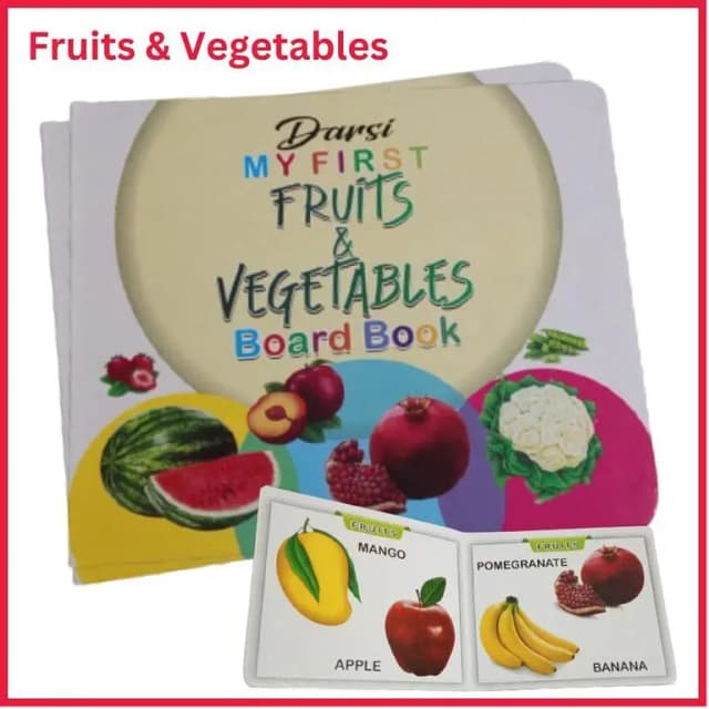 My First Board Book on Fruits & Vegetables for Kids: A Learning Tool for Early Education