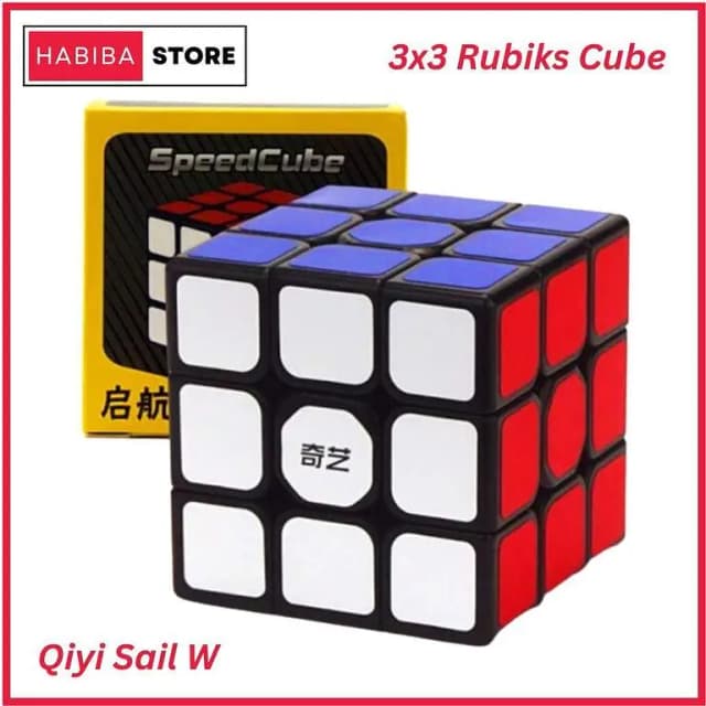 Qiyi Sail W 3x3 Rubik's Cube - High-Quality Sticker Design for Speed and Durability in Educational Puzzle Toys