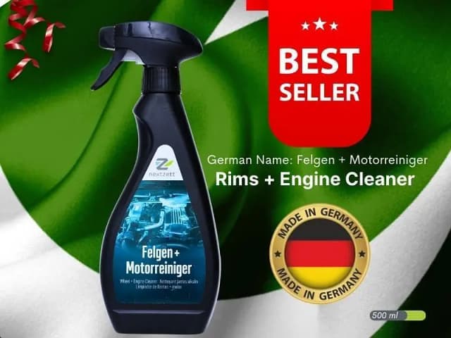 Nextzett 500ML Rims and Engine Cleaner with 2-in-1 Formula