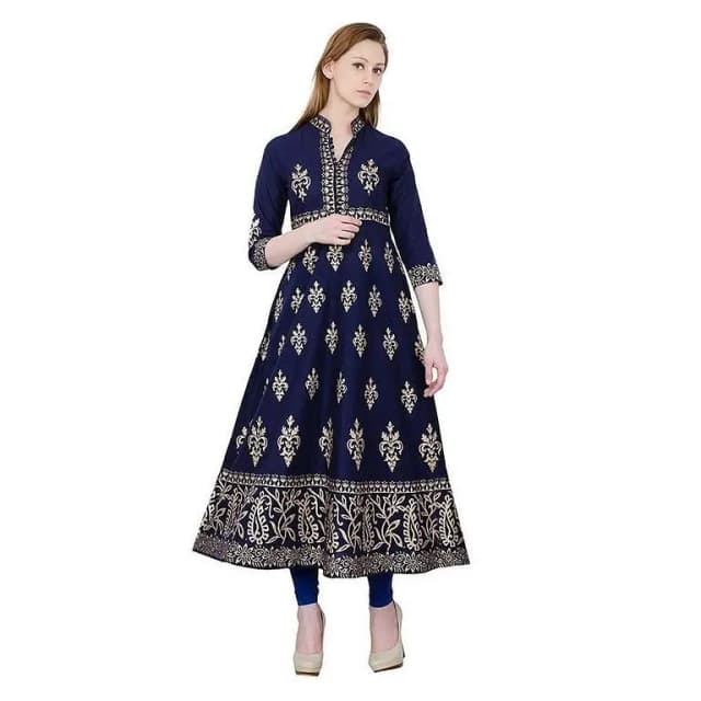 Ghazi Stitched Linen Long Frock in Premium Fabric