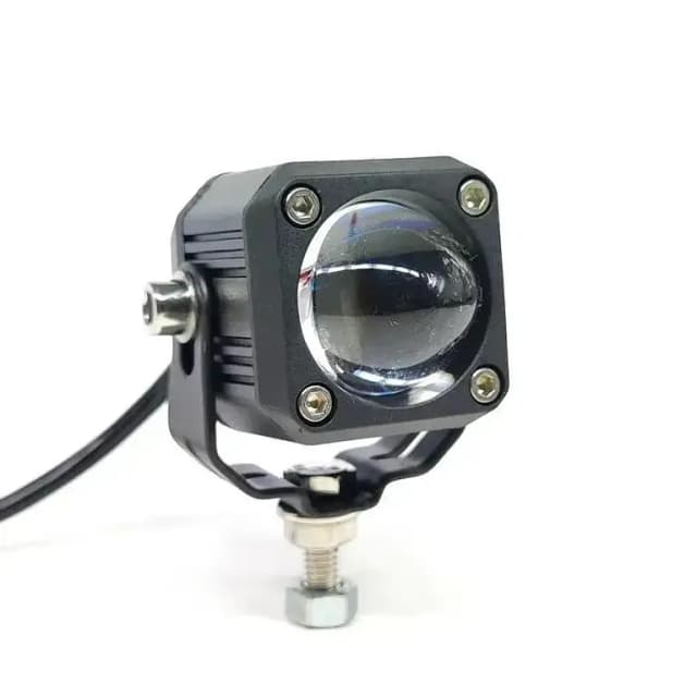 Universal Shilong V20 Square Mini Driving Light - Metal Body for Bikes and Cars (1 Piece)
