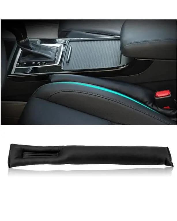 2 Pcs Car Seat Gap Pad Leak Proof Plate Plug Seat Leak Cover - Black