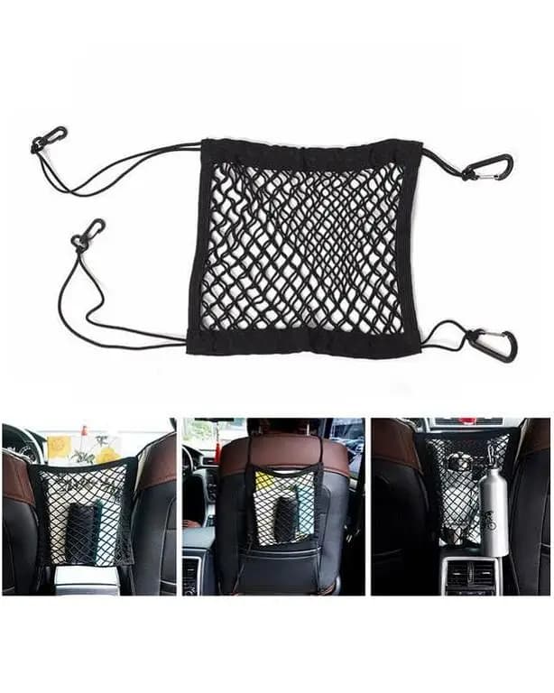 30*25cm Car Organizer Seat Back Storage Elastic Car Mesh Net Bag