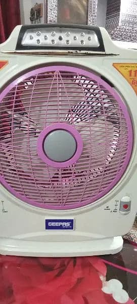 Geepass brand ka Ac&DC rechargeable fan
