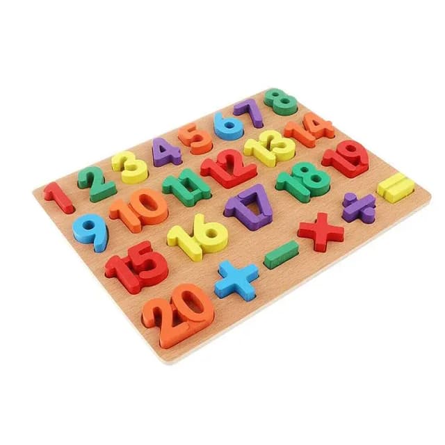 Montessori Wooden Alphabet and Number Sorting Board for Early Learning – Gift for Preschool Children