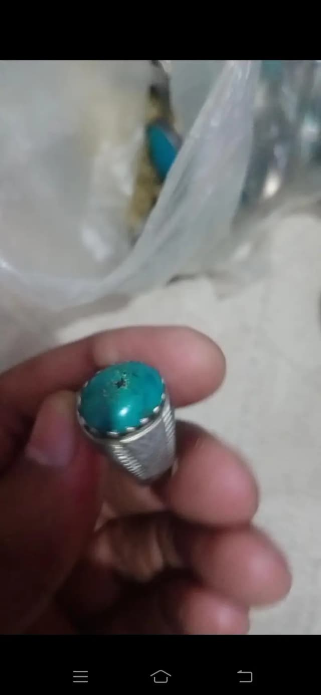 origenal irani feroza real hassaini  feroza chandi rings