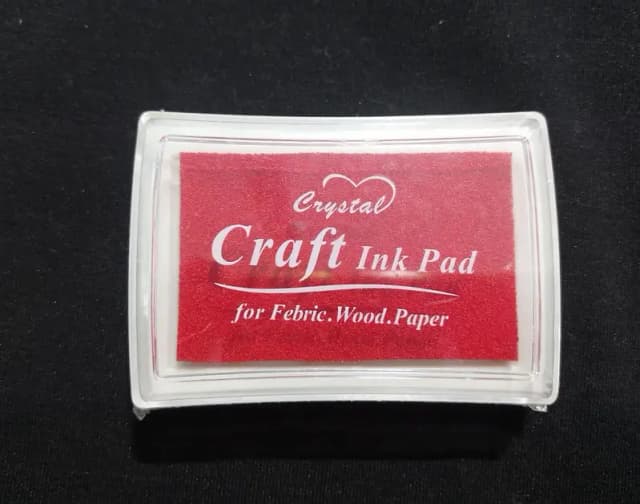 Crystal Red Craft Inkpad for Scrapbooking and Stamping