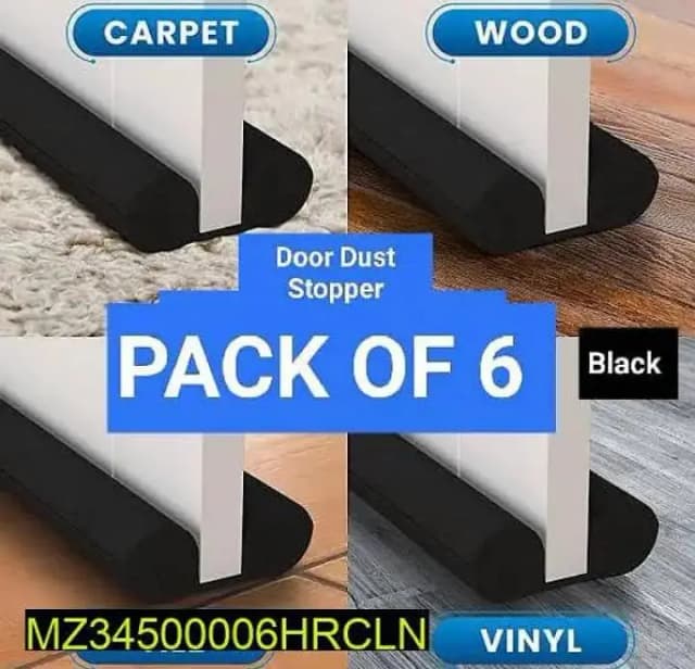 Pack of 6 door dust stopper