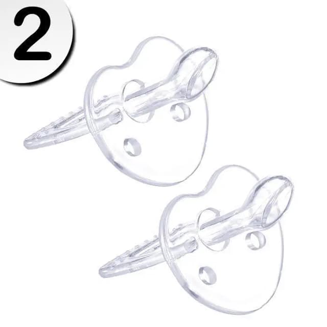 Orthodontic Silicone Pacifiers for Infants - Set of 2