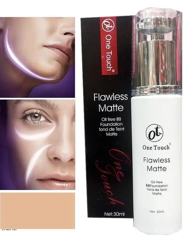 One Touch Oil Free Liquid Foundation in Ivory for All Skin Types