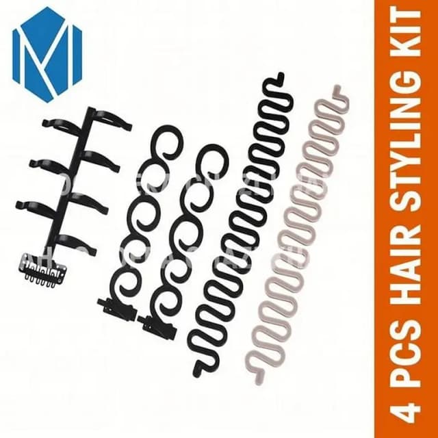 4-Piece Multi-Function Hair Styling Tool Set for Women - French Braiding and Fishbone Bun Maker