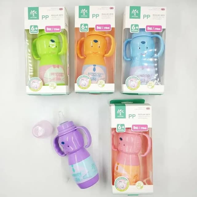 Minitree 9oz Cartoon Baby Feeder with Handle - 270ml