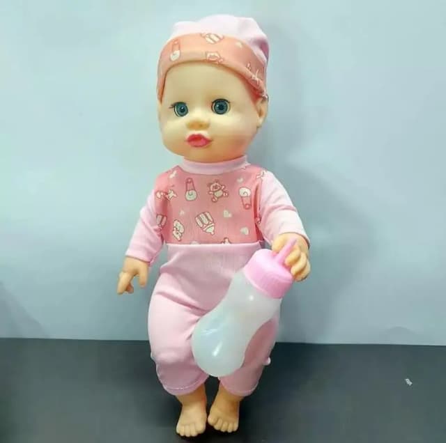 Baby Alive Boy Doll High Quality Baby Boy Dolls w/ Diaper, Feeding Bottle Baby Doll Set