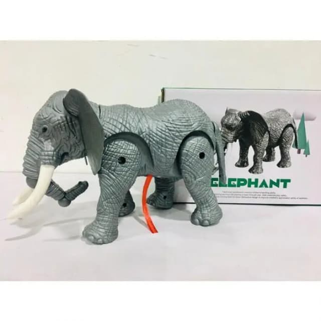 Electric Walking Elephant with Sounds | Musical and Walking Elephant | Battery Operated Water Spouting Elephant Toy | Realistic Design Toy