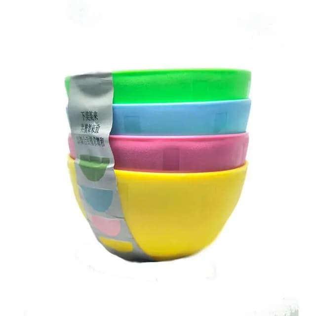 Pack Of 4 Plastic Unbreakable Colorful Bowls For Kids - 4 PCS