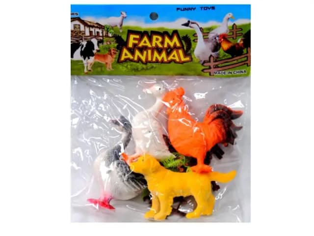 Wild Animal Zoo Toy Set for Kids - High Quality Rubber from Happy Farm