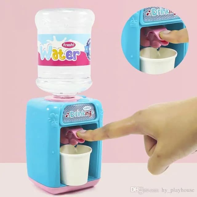 Children's Play House Toys Drinking Fountain Simulation Mini Water Dispenser With Light And Sound