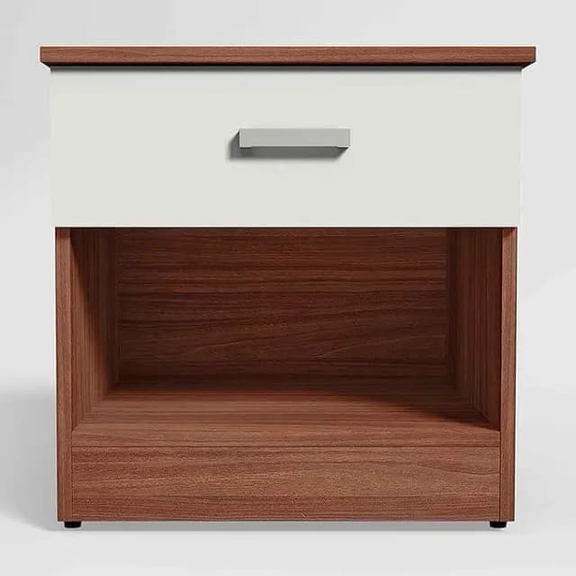 Wood Bedside Table for Bedroom with 1 Drawer Nightstand Table, End Table Side Table, Dressing Table, Space Saving Bedside Table