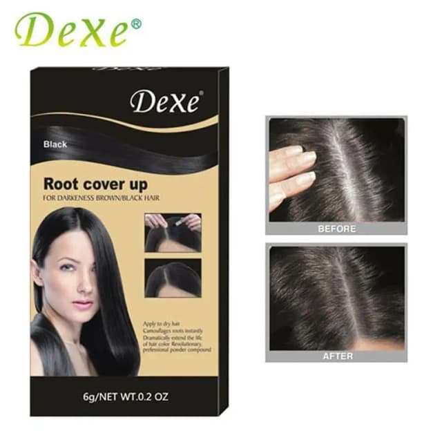 Dexe Temporary Black Hair Color Roots Cover-Up Dye 6g - Original