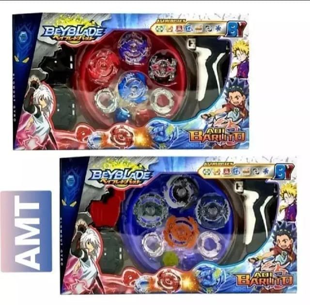 Tornado Beyblades Set: 4 Beyblades, 2 Shooters, and 1 Fighting Stadium