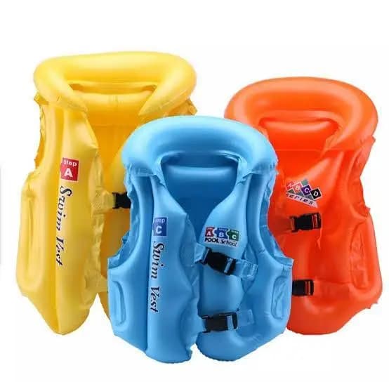 Tropical Buddies Kids Swimming Life Jacket Swimming Vest For Kids Swimming Pool Accessories For Kids Inflatable Swimming Pool Vest