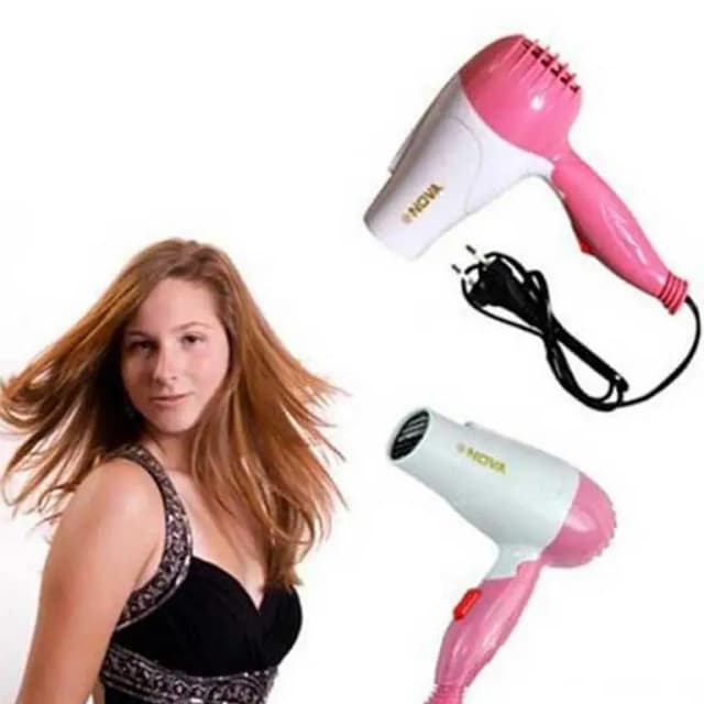 Nova Portable Foldable Hair Dryer - Handheld Travel Hair Dryer