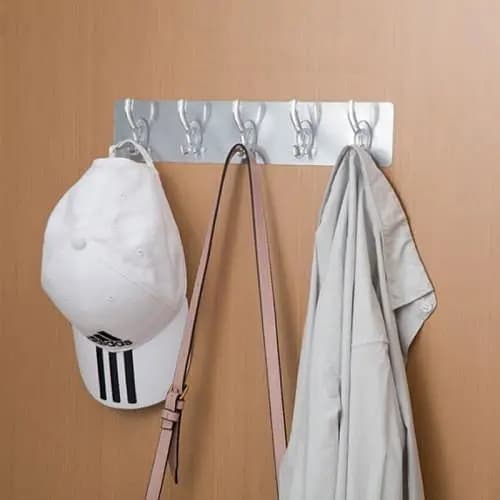 Transparent Adhesive Wall Hooks for Home Decor – Waterproof and Nail-Free Hanging Solution