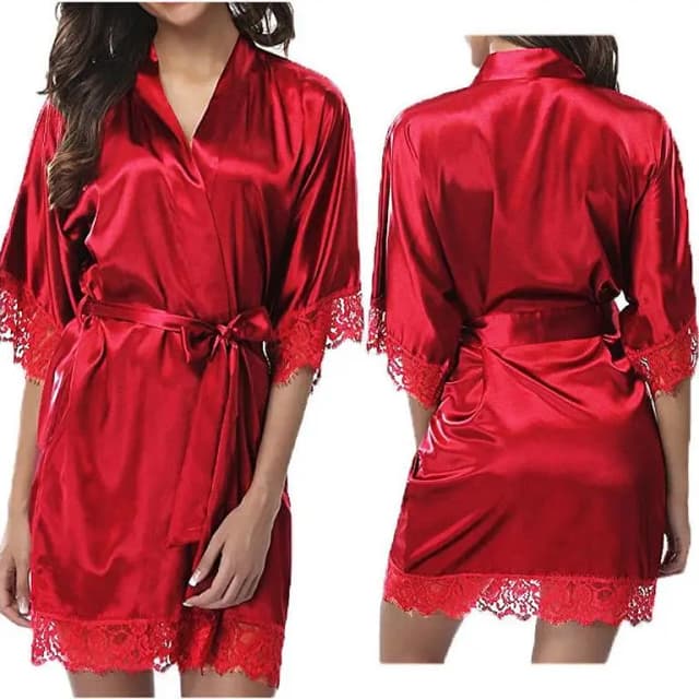 badgeSatin Silk Gown Night Dress For Women Girls 1109